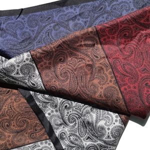 Paisley colour-blocked | Silver brown red blue